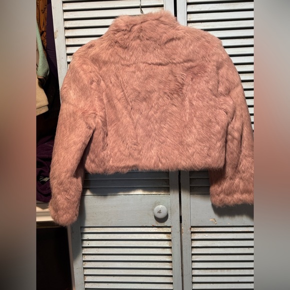 Pink Rabbit Fur Jacket🔥 - Picture 4 of 6